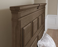 Picture of COBBLESTONE OAK QUEEN MANSION BED