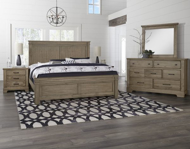 Picture of STONE GREY QUEEN MANSION BED
