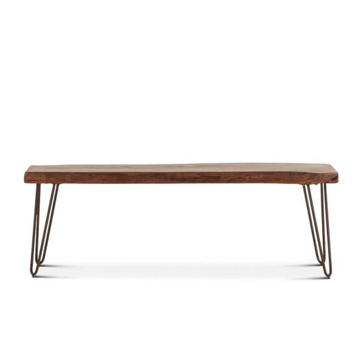 Show details for VAIL 54" BENCH WALNUT Picture of VAIL 54" BENCH WALNUT