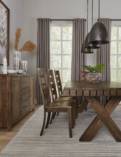 Show details for DOVETAIL 72.5" DINING TABLE WITH BASE IN NATURAL FINISH Picture of DOVETAIL 72.5" DINING TABLE WITH BASE IN NATURAL FINISH