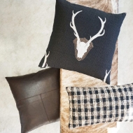 Picture of UNCLE-BUCK BLACK THROW PILLOW
