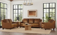 Picture of FINLEY LEATHER POWER INCLINING SOFA